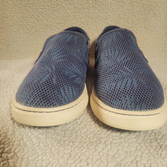 OluKai Pehuea Women's Blue Palm Mesh Slip-On Sneakers Size 6 - Picture 3 of 9